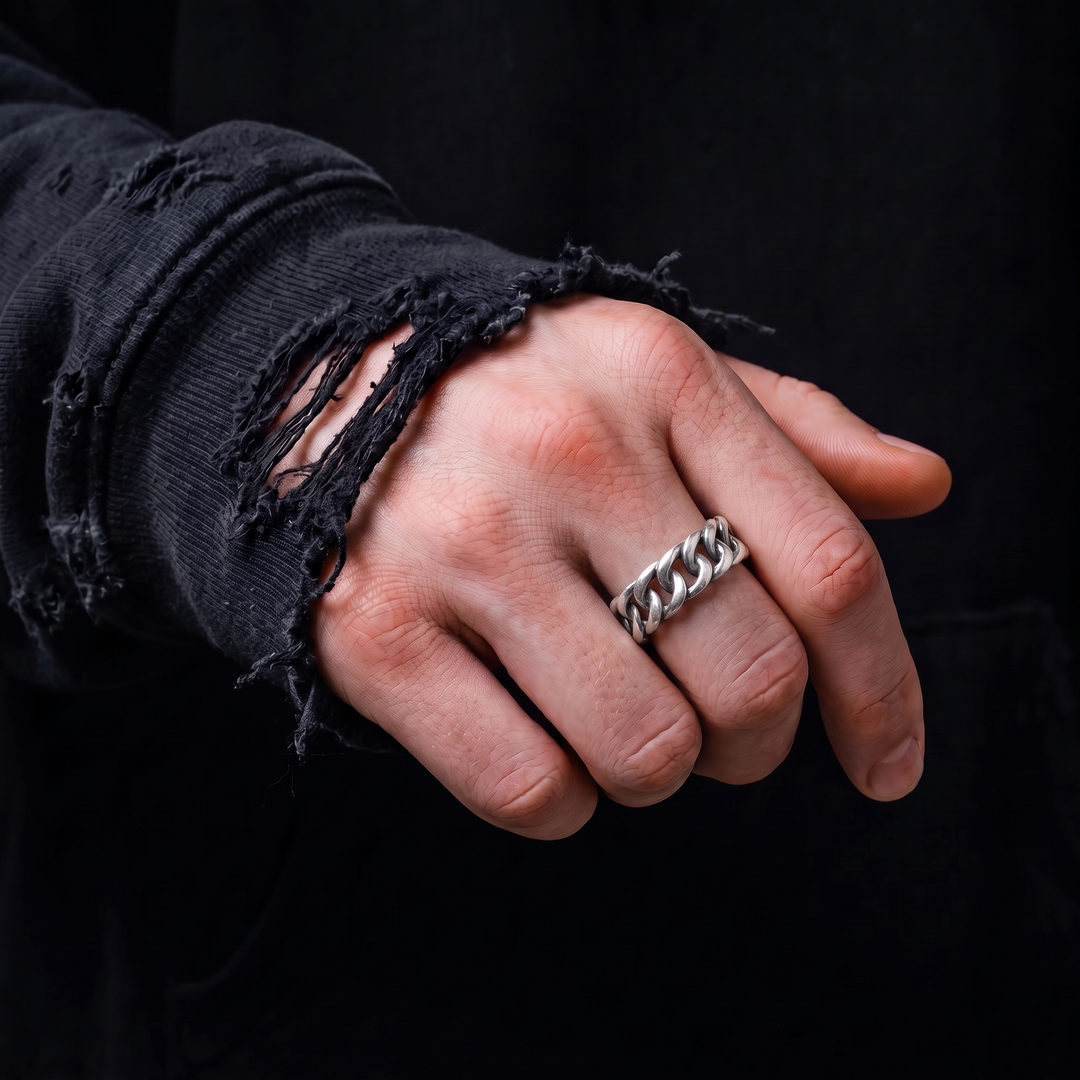 Chained Open Ring