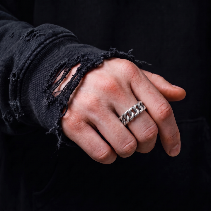 Chained Open Ring